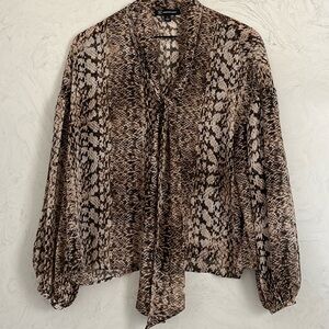 INC International Concepts Chiffon Blouse.